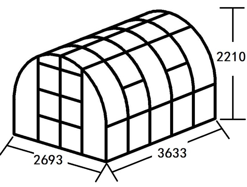 Alumiinium kasvuhoone TUGEV - Image 11
